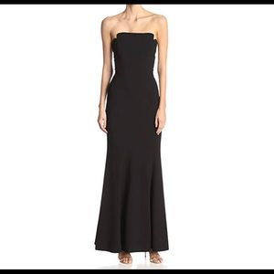 Size 8 Jill Stuart black strapless gown